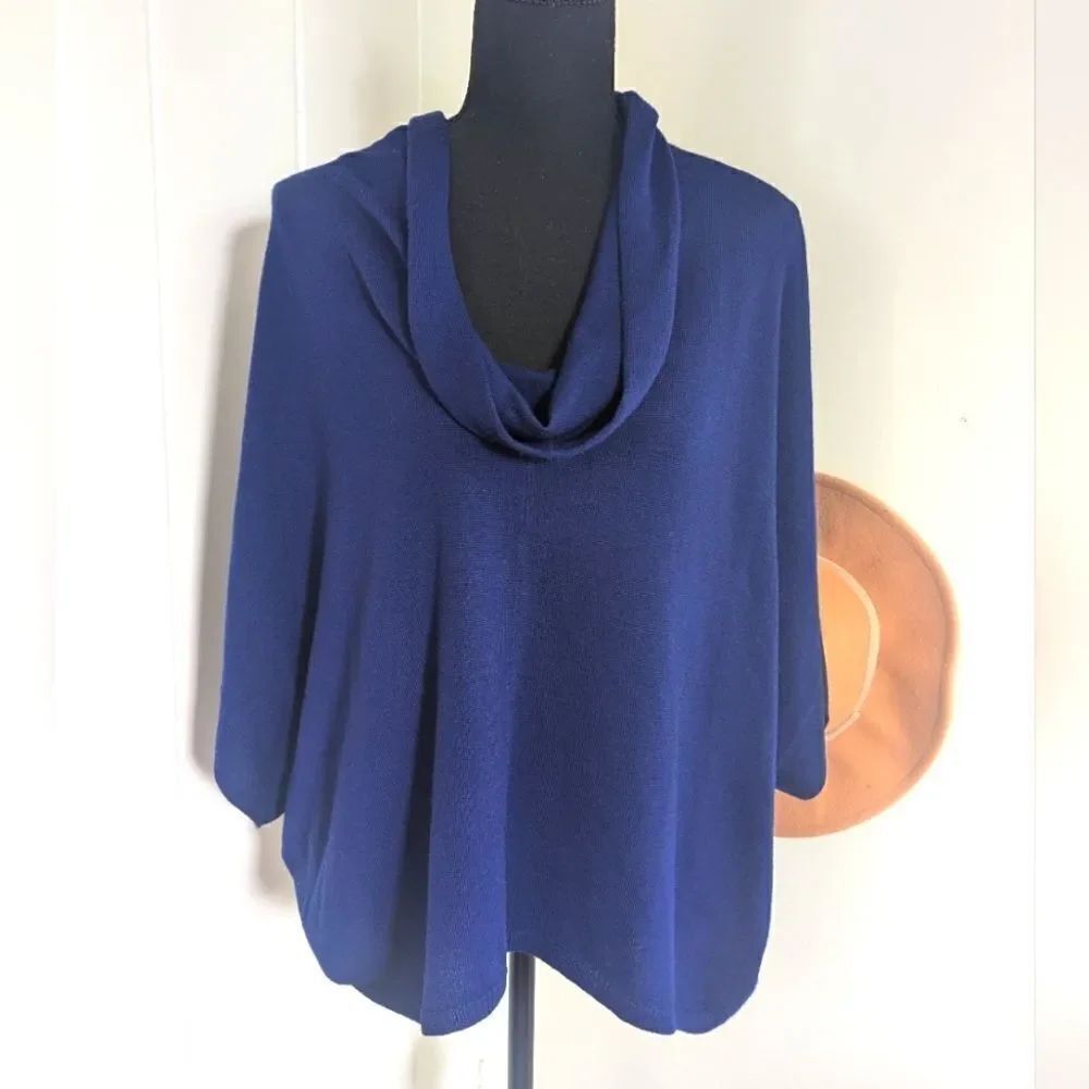 Eileen Fisher 100%âMerino Wool Sweater Quiet Luxury Lagenlook MinimalistâM